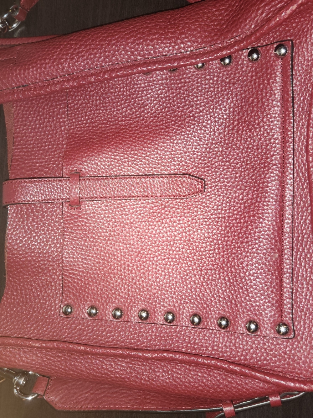 REBECCA MINKOFF Women's Textured Stud Detail Shoulder Bag - Pink